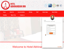 Tablet Screenshot of hotelabhinandaninn.com